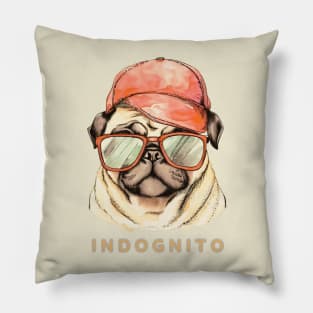 Pug Indognito Pillow