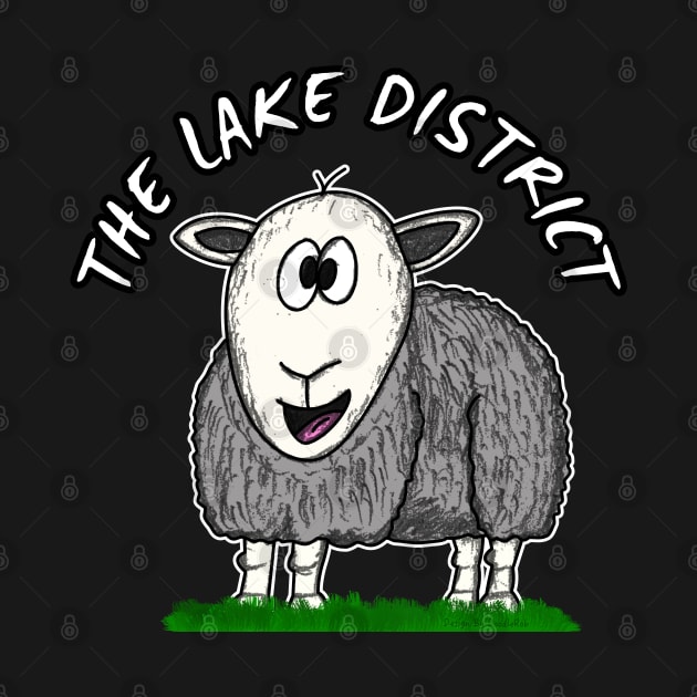 The Lake District Funny Herdwick Sheep Cumbria by doodlerob