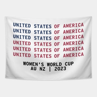 USA American Flag Soccer Women's World Cup 2023 Tapestry