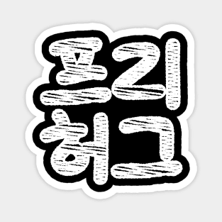 FREE HUGS 프리 허그 ~ Korean Hangul Language Magnet