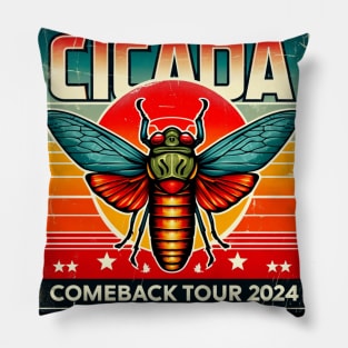 Cicada Comeback Tour 2024 Pillow