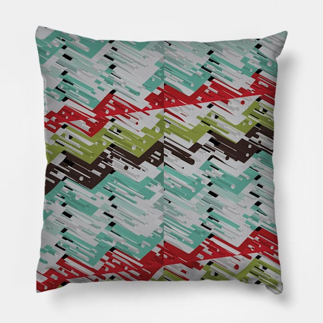 3D X Chevron Pillow by uniqued