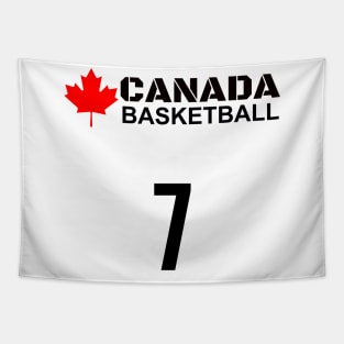 Canada Basketball Number 7 Design Gift Idea Tapestry