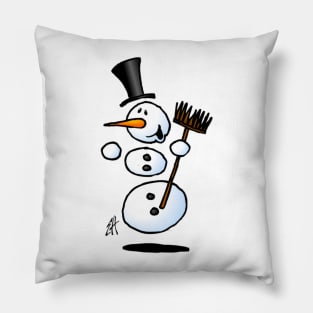 Dancing Snowman Pillow