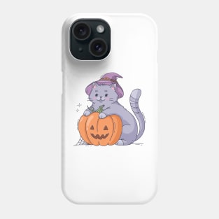 Funny Halloween - Cat - New Year - Pumpkin - Kitty Phone Case