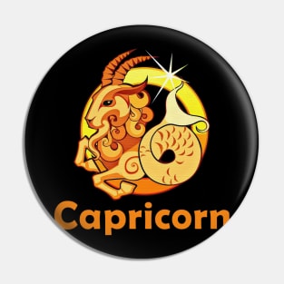 Capricorn zodiac sign Pin