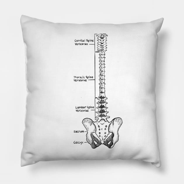 Spine Pillow by JudePeters