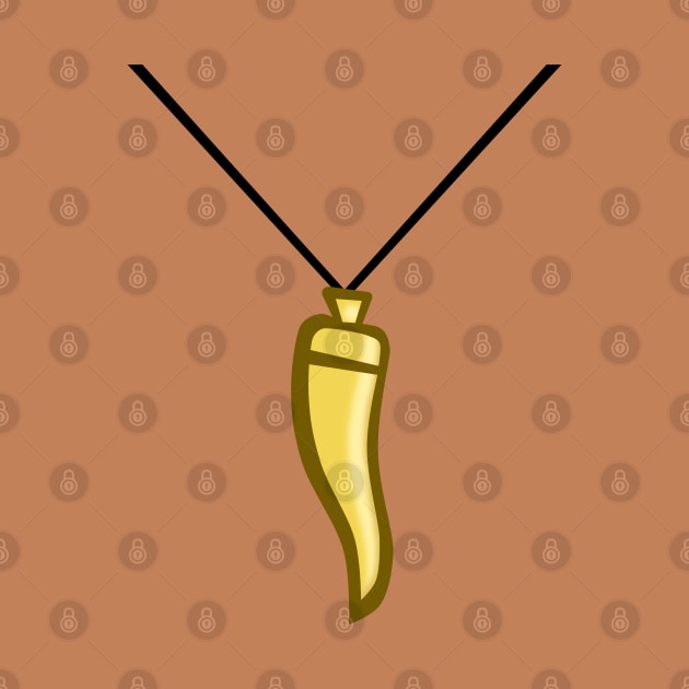 TD Vito - Gold horn-shaped pendant by CourtR