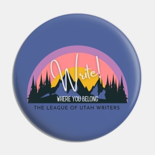Write! Where You Belong 2023 Theme Logo Pin