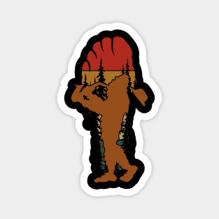 Bigfoot Saxophone Player Magnet