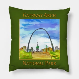 Gateway Arch National Park Pillow