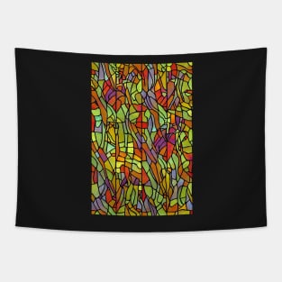 Tiffany Lamp Stained Glass Mosaic Pattern Tapestry