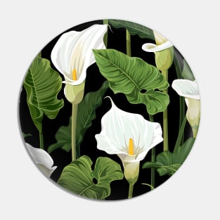 Calla Lilies pattern Pin