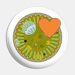 Diatom - Cyclotella (green) Pin