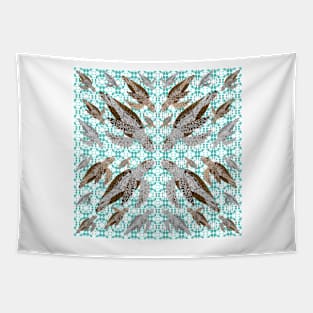 Flotilla of Sea Turtles III Tapestry