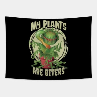 My Plants are Biters - Venus Fly Trap Carnivorous Plant Tapestry