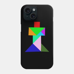 Old Spooky Tangram Cross Phone Case