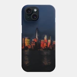 A view on Lower Manhattan Phone Case