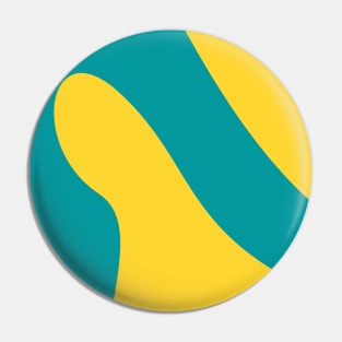 Boho blue and yellow pastel swirl pattern Pin