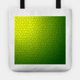 Glass broken gree and yellow Tote