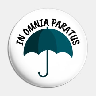 In Omnia Paratus - Umbrella - White - Gilmore Pin