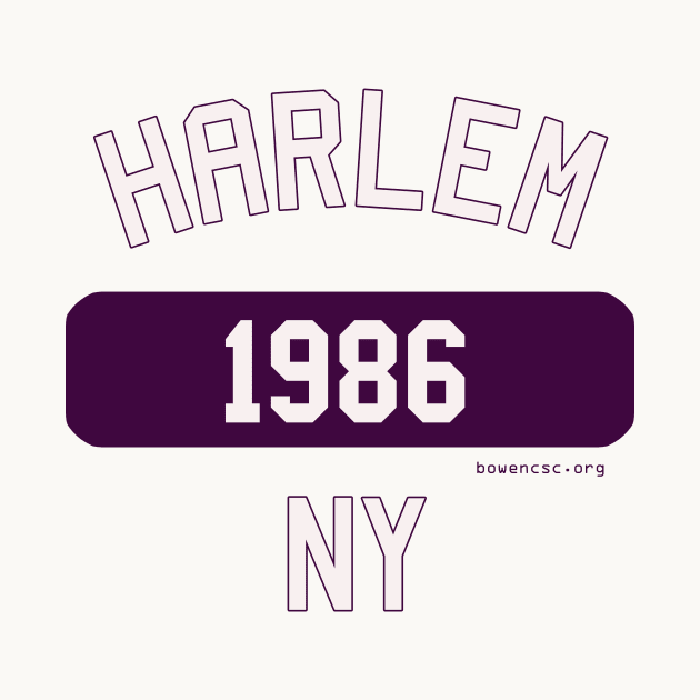 Harlem NY 1986 (Purple/White) by The Bowen Center