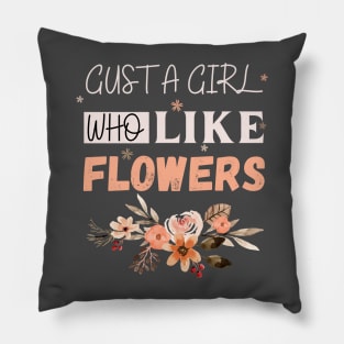 Flowers lover design gift for her who love floral design Pillow