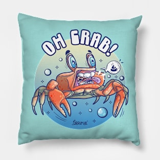 Oh crab! crabby pun Pillow