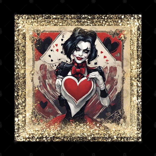 Queen of hearts in a world of jokers. by UnCoverDesign