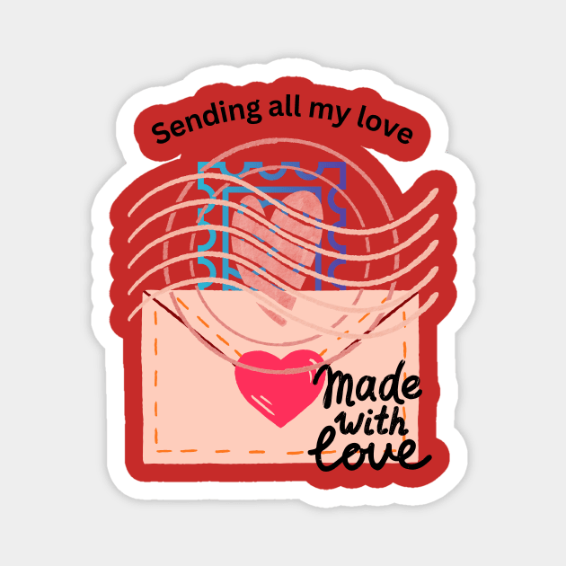 sending love Magnet by Joy-Graphix