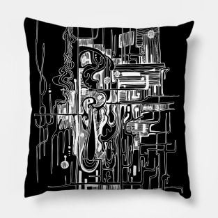 Abstract doodle art Pillow