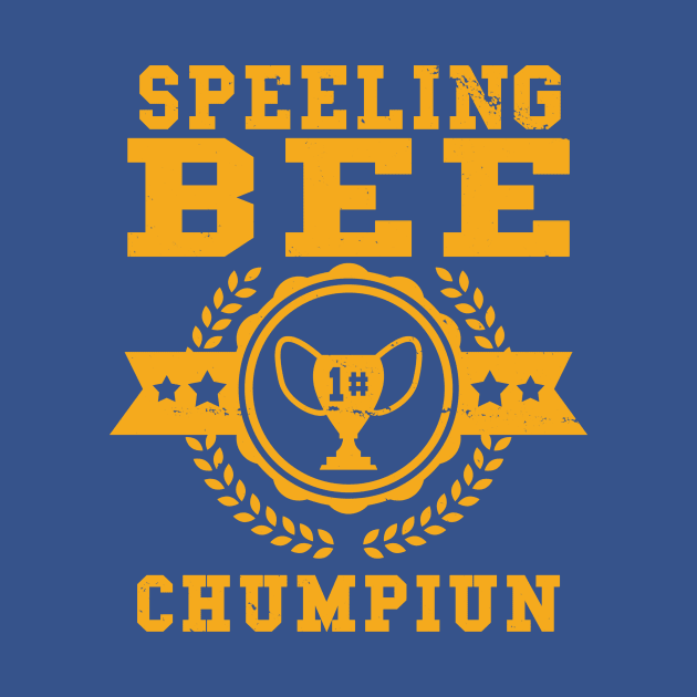 Funny Spelling Bee Champion Fictional Student Fake Award by Keira's Art