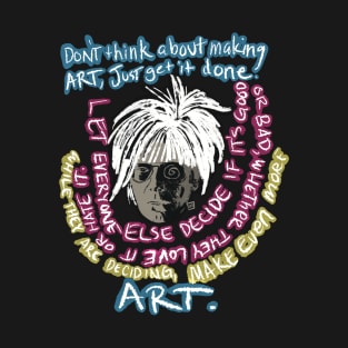 Warhol Make Art CMYK Color T-Shirt