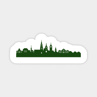 BERN skyline in forest green Magnet