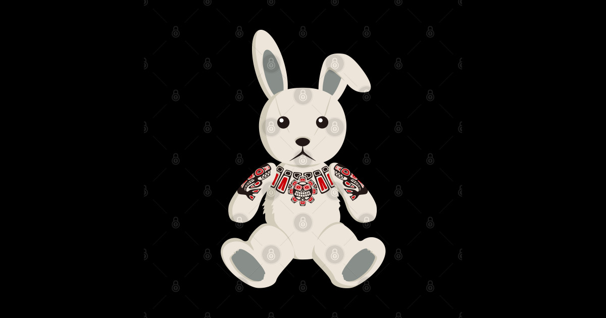 Haida tattooed bunny rabbit - Bunny Rabbits - Posters and Art Prints ...