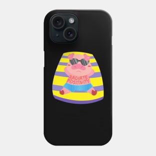 Radiate Positivity Sunburned Pig Phone Case