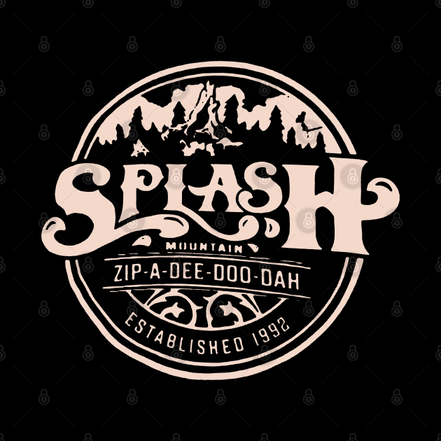 Vintage Splash Mountain 1992 by gamecard456.doom