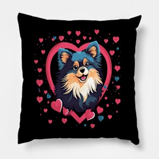 Pomeranian Valentine Day Pillow