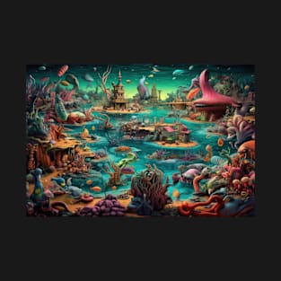 Undersea Cosmos: A Surreal Journey T-Shirt