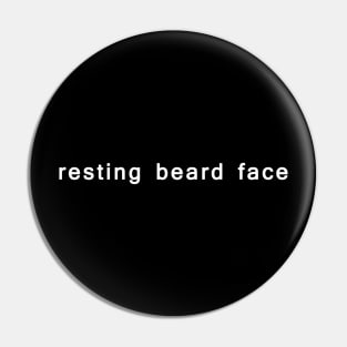 Resting Beard Face Pin