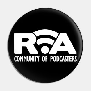 RVA Community of Podcasters (White Letters) Pin