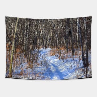 Deer trail through the bush Tapestry