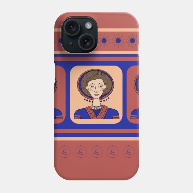 Leo Astrological Signs Pattern Phone Case by i am Cuta