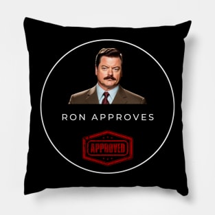 Ron Approves. Funny memes Pillow