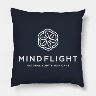 White Mind Flight Logo Pillow