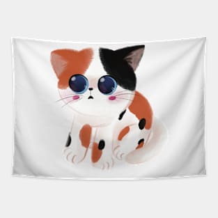 Gugu the shy cat Tapestry