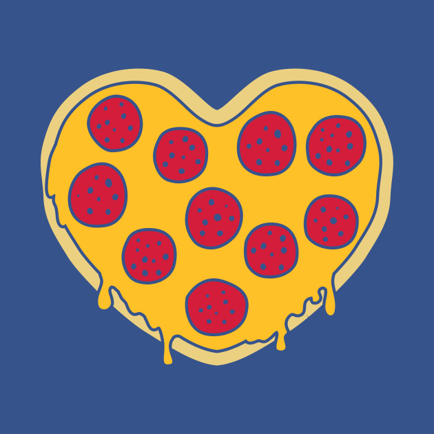 Discover Pizza heart - Pizza - T-Shirt