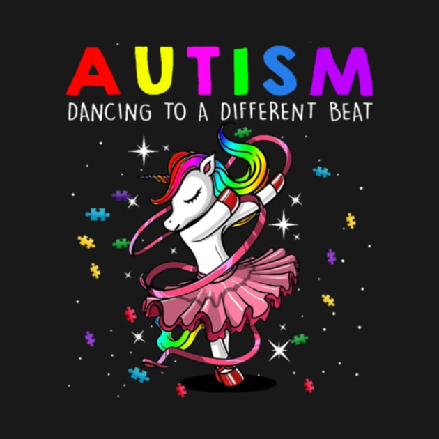 Unicorn Autism Mom Dancing To A Different Beat by tomhilljohnez