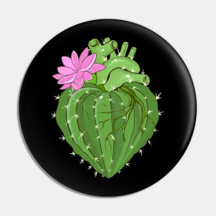 Cactus shape Heart and succulent plant flower, Prickly Heart, succulent lover, Plant lover Pin