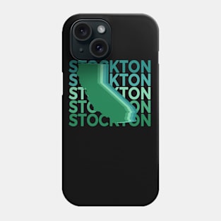 Stockton California Green Repeat Phone Case